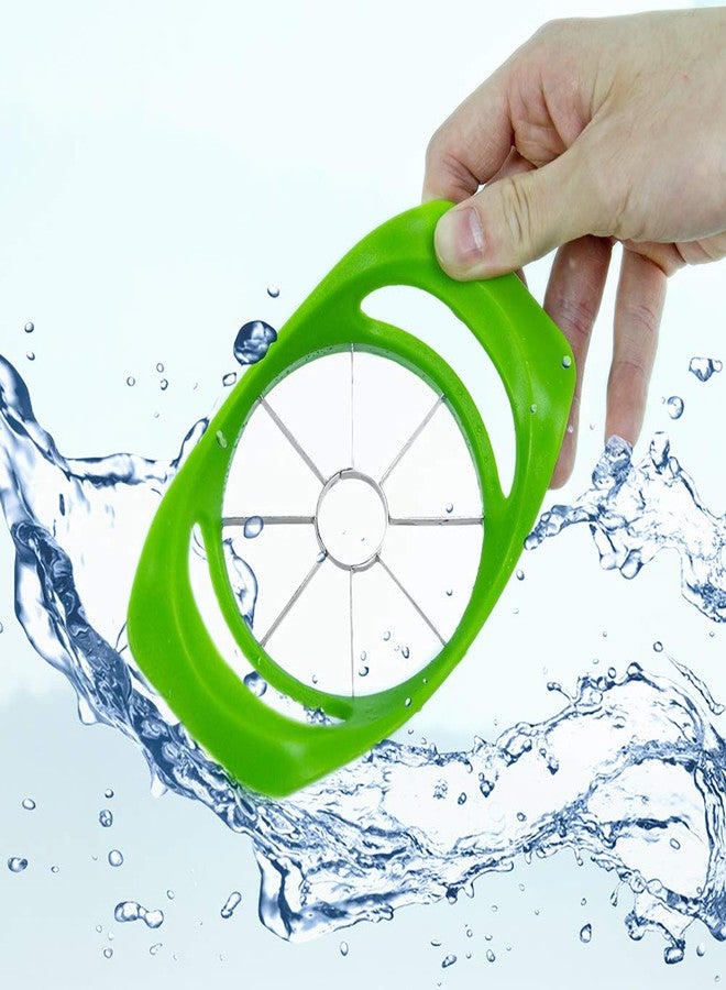 Nonebranded Professional Apple Slicer, Corer, Cutter, Divider with 8 Stainless Steel Sharp Blades,Premium Dainty Gadget for Apples and More, Green - Image 2